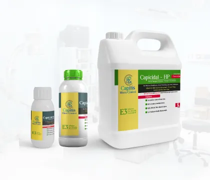 Capicidal-HP sterilization liquid bottles, Capitis Micro Control
